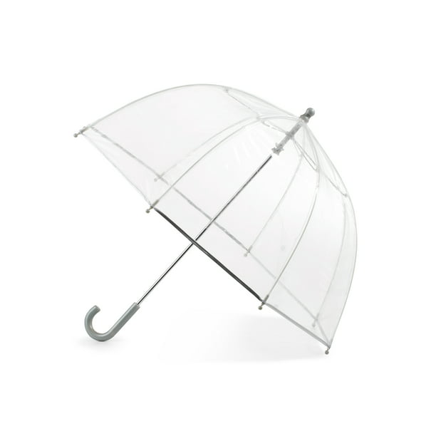 23" Clear Dome Umbrella White/Pink/Black Ladies/Mens Transparent Clear Umbrella
